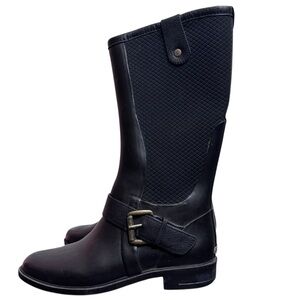 Chooka Black Quilted Women's Rain Boots - Size 9